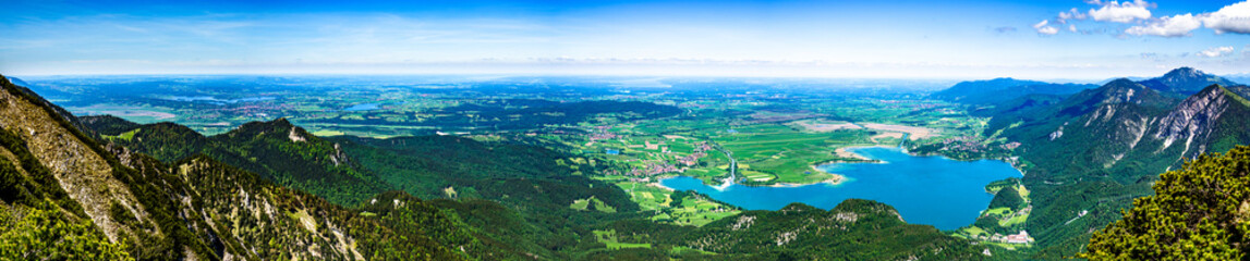 Canvas Print - view at the herzogstand mountain