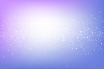 Leinwandbilder - Geometric connected background lines and dots. Simple technology abstract graphic background design, illustration.