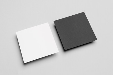 Black & White Square Flyer / Invitation Mock-Up