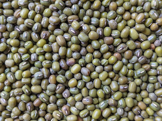 Wall Mural - Green gram or mung bean, maash texture background