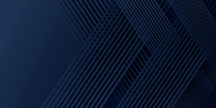 Dark blue abstract background with diagonal lines. Vector illustration design for presentation, banner, cover, web, flyer, card, poster, game, texture, slide, magazine, and powerpoint. 
