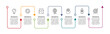 © Tetiana - Abstract arrows of graph, diagram with 7 steps, options, parts or processes. Vector business template for presentation.