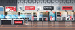 © mast3r - empty no people electronics market black friday big sale promotion discount shopping concept household appliances store interior horizontal vector illustration