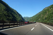 wenig Verkehr auf der italienischen Brennerautobahn