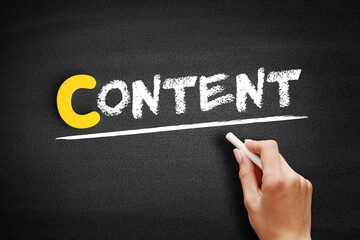 Poster - Content text on blackboard, concept background