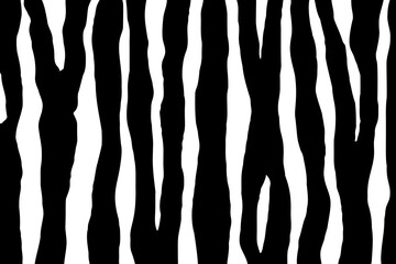 Wall Mural - Vector abstract animalistic background. Illustration of zebra skin print