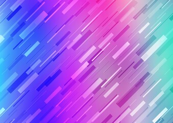 Fototapete - Light Pink, Blue vector template with repeated sticks.