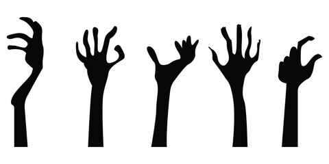 Poster - Zombie hands set.