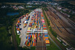 © Marek - Ceska Trebova is the 3rd largest container transport terminal in the Czech Republic. It allows the handling of up to 6000 containers on an area of ​​13.8 ha.