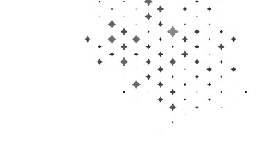 Poster - light silver, gray vector background with colored stars.