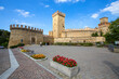 VIGOLENO (PIACENZA), ITALY, AUGUST 25, 2020 - View of Vigoleno Castle, Piacenza province, Italy.