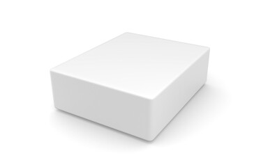 3D box on white background