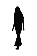 Wall Mural - A woman silhouette vector