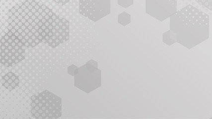 Poster - Template brochure design. Hexagonal banners. Can be used for website and promotion. Clean white design layout template. Honeycomb, cellular design. illustration 