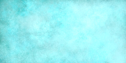 Wall Mural - turquoise cyan abstract textured grunge background with stains and grains, noise and old paper texture effect