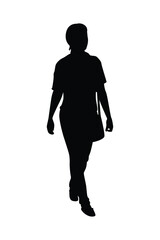 Sticker - A girl silhouette vector	