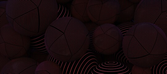 abstract wave stripes 3d digital
