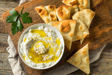 Poster - Homemade Yogurt Labneh Cheese Dip