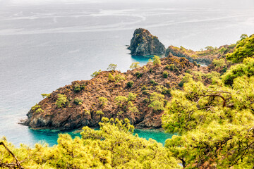 Wall Mural - Turquoise Coast on Mediterranean Sea