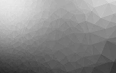 Poster - light silver, gray vector abstract polygonal cover.