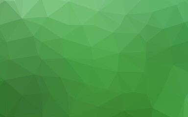 Poster - light green vector triangle mosaic texture.