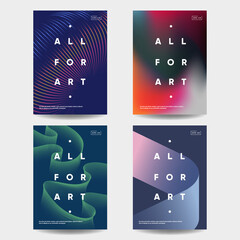 Fototapete - Modern poster templates set. Eps10 vector.