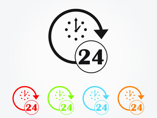 clock time icon vector illustration eps10