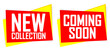 © Denis Sined - Coming Soon and New Collection banners design template, vector illustration