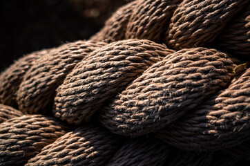 Wall Mural - close up of a rope