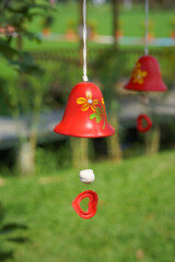 Wall Mural - christmas bell hanging on the tree