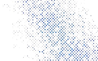 Poster - light blue vector template with circles.