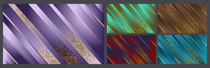 Poster - Abstract luxury slice and glitter background with various modern gradient. Minimalist, suitable for wallpapers, banners, gaming, cards, book illustrations, landing pages, etc.