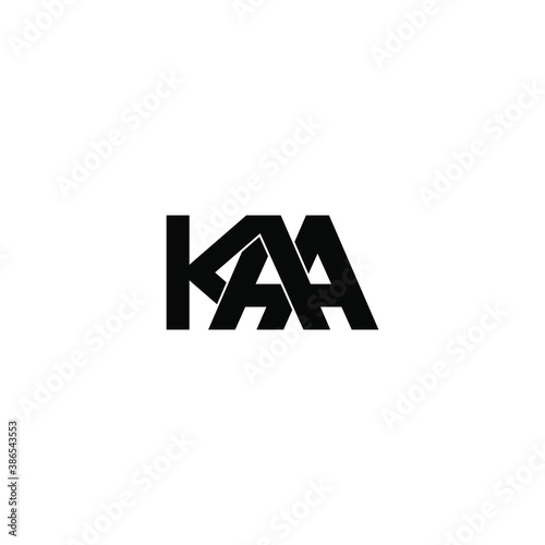 Cuadros en Lienzo kaa letter original monogram logo design