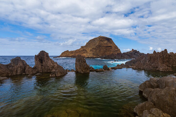 Wall Mural - Lava pools in Porto Moniz - Madeira Portugal