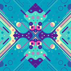 Poster - decorative style modish abstraction in color. vector illustration.