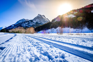 Sticker - mountains at the austrian karwendel