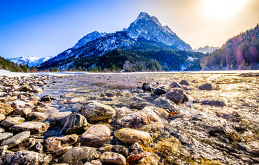 Sticker - mountains at the austrian karwendel