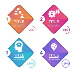 Poster - Creative infographic process wtih colorfull concept