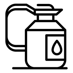 Poster - Car engine oil icon. Outline car engine oil vector icon for web design isolated on white background