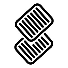 Poster - Files scenario icon. Outline files scenario vector icon for web design isolated on white background