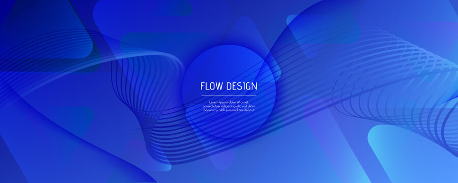 Blue Futuristic Abstract. Technology Layout. 3d 