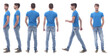 © ASDF - side view . modern young man in jeans.
