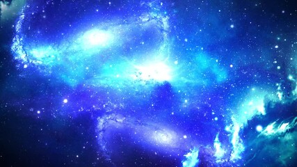 Wall Mural - traveling through star fields in space as a supernova bursts light stars loop background. space gala