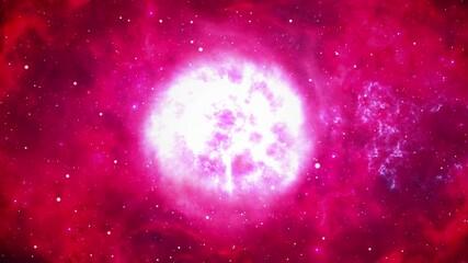 Canvas Print - flying in orion nebula 4k is motion footage for scientific films and cinematic in space loop backgro