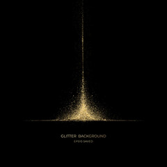 Wall Mural - gold stardust light, glitter background