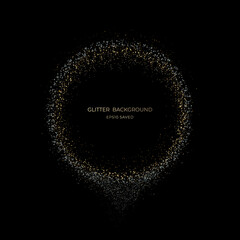 Wall Mural - gold stardust light, glitter background