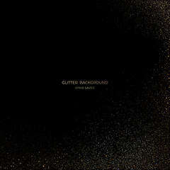 Wall Mural - gold stardust light, glitter background
