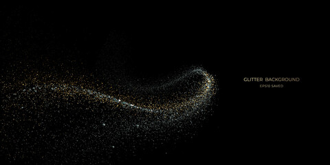 gold stardust light, glitter background