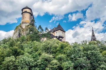 Wall Mural - Orava castle ruins, Slovakia, travel destination