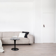 Wall Mural - Simple sofa with coffee table